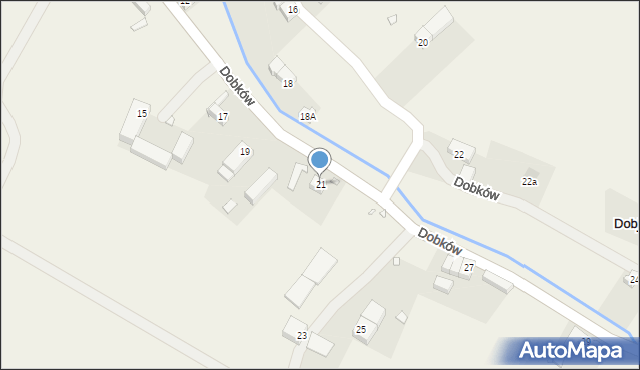 Dobków, Dobków, 21, mapa Dobków