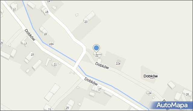 Dobków, Dobków, 22, mapa Dobków