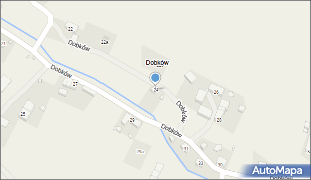 Dobków, Dobków, 24, mapa Dobków