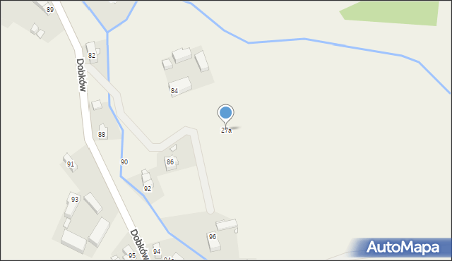 Dobków, Dobków, 27a, mapa Dobków