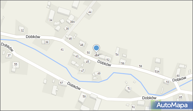 Dobków, Dobków, 48A, mapa Dobków