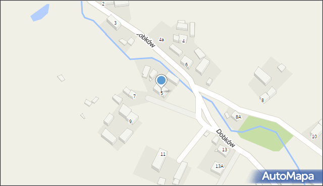 Dobków, Dobków, 5, mapa Dobków