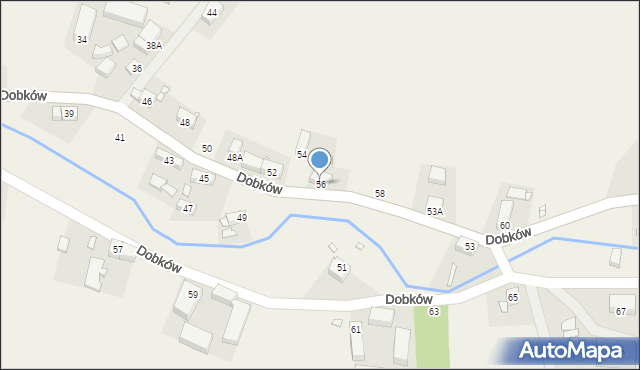 Dobków, Dobków, 56, mapa Dobków