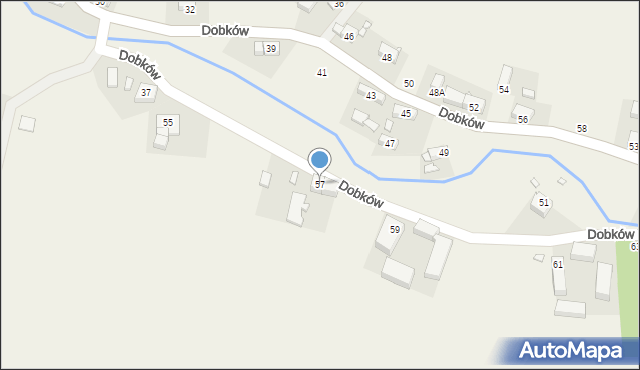 Dobków, Dobków, 57, mapa Dobków