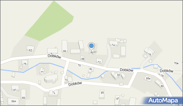 Dobków, Dobków, 70, mapa Dobków