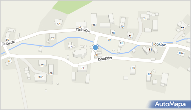 Dobków, Dobków, 73, mapa Dobków