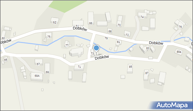 Dobków, Dobków, 73a, mapa Dobków