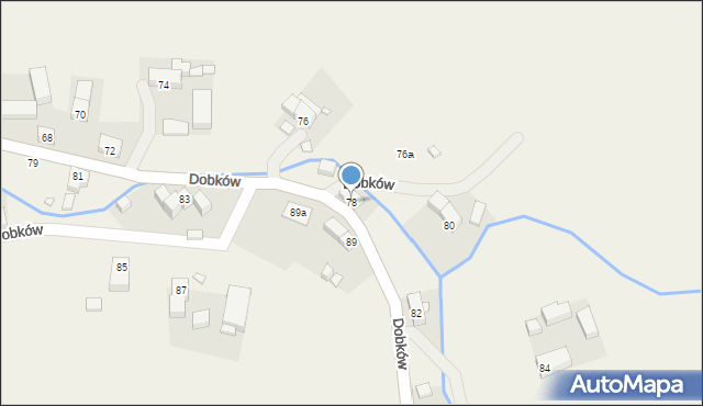 Dobków, Dobków, 78, mapa Dobków