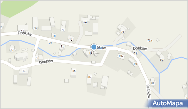 Dobków, Dobków, 83b, mapa Dobków