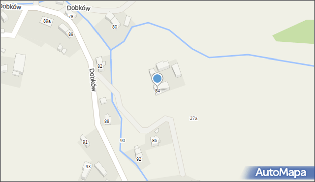 Dobków, Dobków, 84, mapa Dobków
