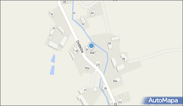 Dobków, Dobków, 94a, mapa Dobków