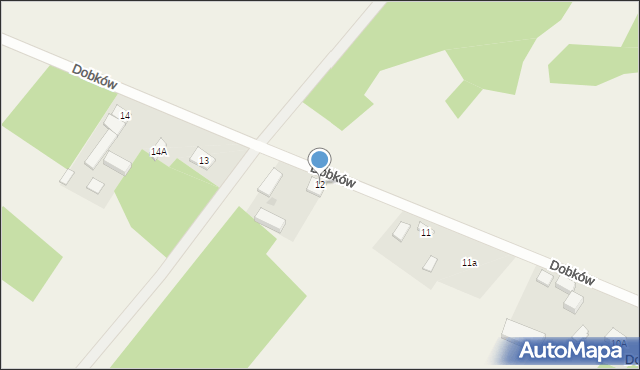 Dobków, Dobków, 12, mapa Dobków