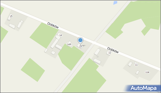 Dobków, Dobków, 13, mapa Dobków