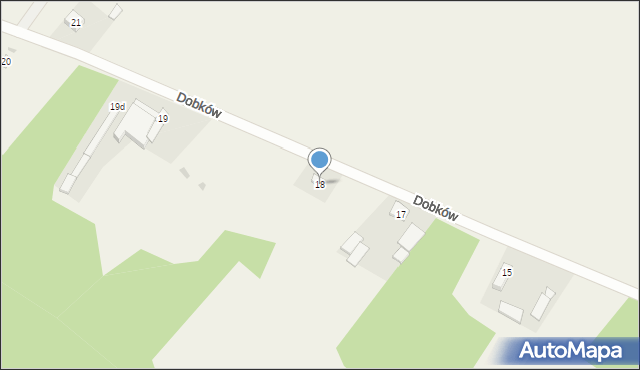 Dobków, Dobków, 18, mapa Dobków