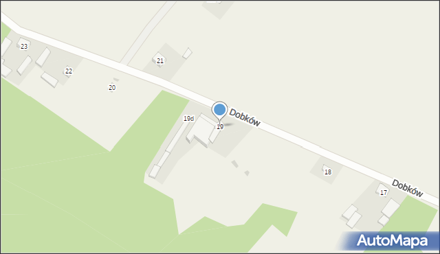 Dobków, Dobków, 19, mapa Dobków