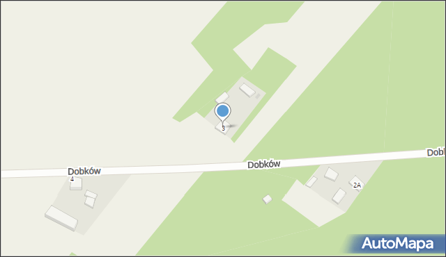 Dobków, Dobków, 3, mapa Dobków