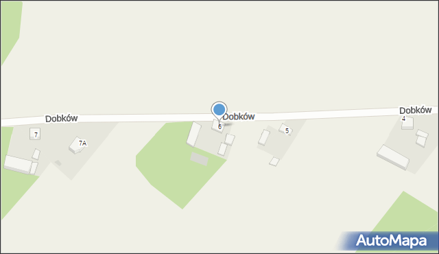 Dobków, Dobków, 6, mapa Dobków