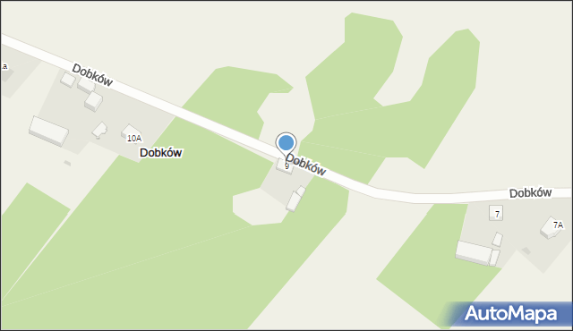 Dobków, Dobków, 9, mapa Dobków