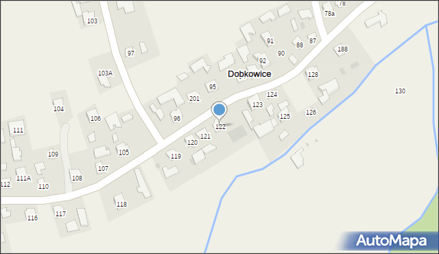 Dobkowice, Dobkowice, 122, mapa Dobkowice