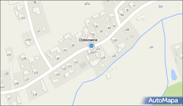 Dobkowice, Dobkowice, 123, mapa Dobkowice