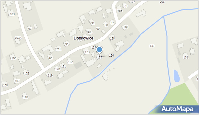 Dobkowice, Dobkowice, 125, mapa Dobkowice