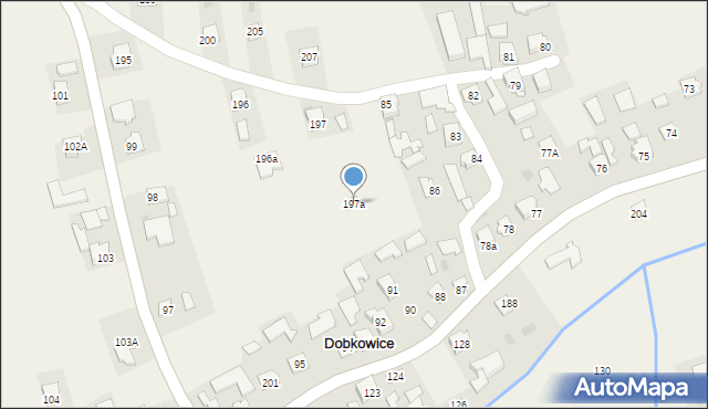 Dobkowice, Dobkowice, 197a, mapa Dobkowice