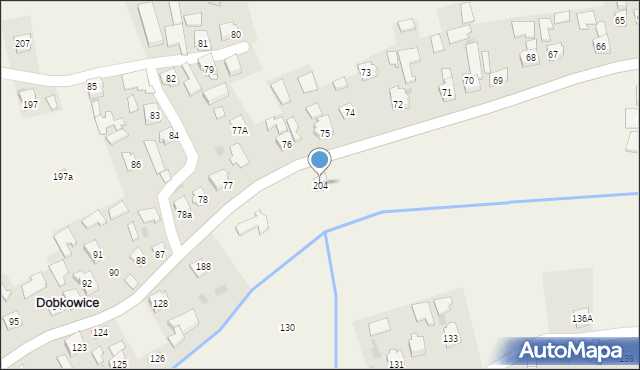 Dobkowice, Dobkowice, 204, mapa Dobkowice