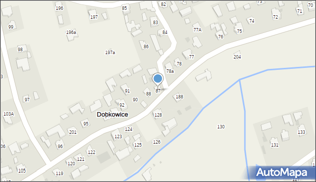 Dobkowice, Dobkowice, 87, mapa Dobkowice
