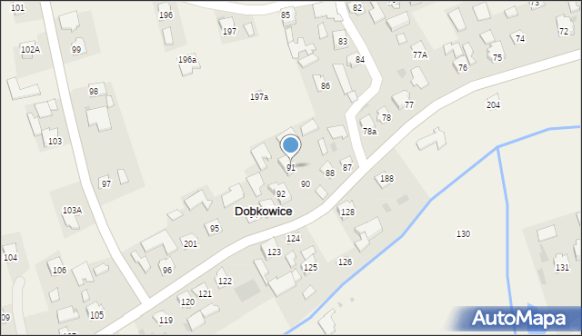 Dobkowice, Dobkowice, 91, mapa Dobkowice