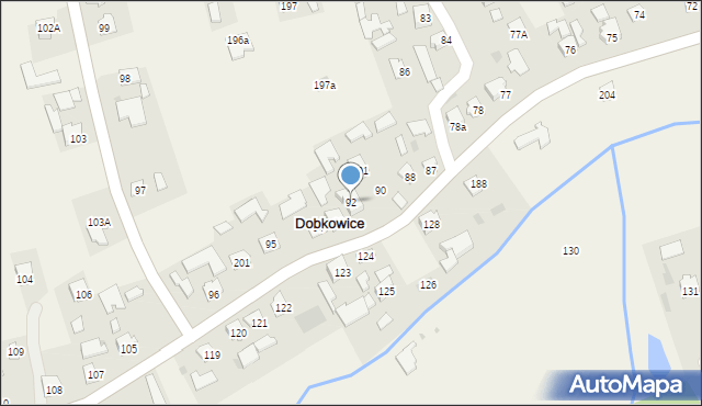 Dobkowice, Dobkowice, 92, mapa Dobkowice