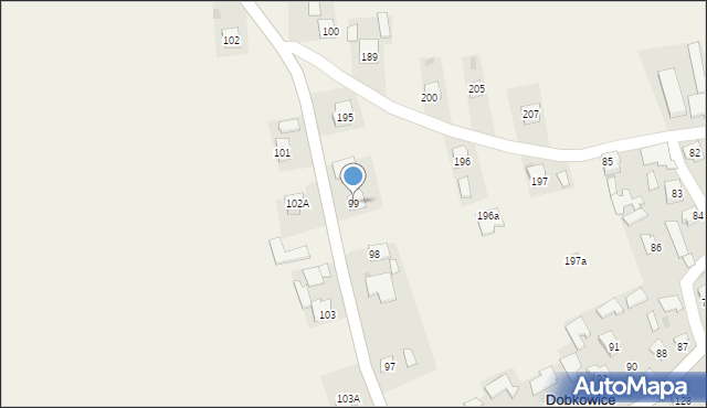 Dobkowice, Dobkowice, 99, mapa Dobkowice