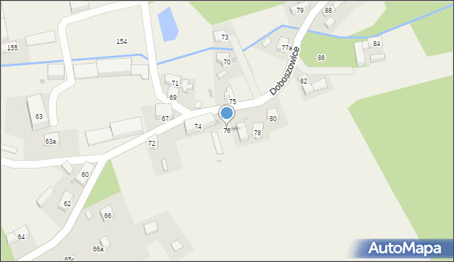 Doboszowice, Doboszowice, 76, mapa Doboszowice