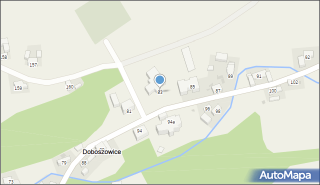 Doboszowice, Doboszowice, 83, mapa Doboszowice