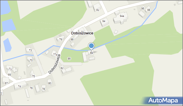 Doboszowice, Doboszowice, 84, mapa Doboszowice