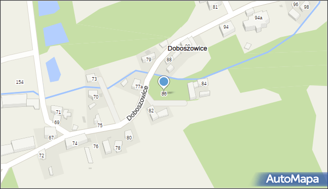 Doboszowice, Doboszowice, 86, mapa Doboszowice