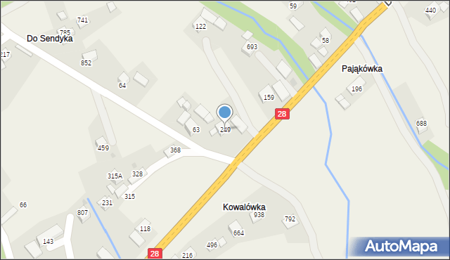 Dobra, Dobra, 249, mapa Dobra