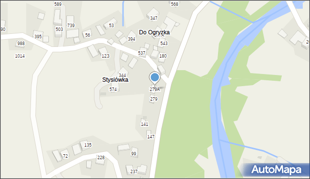 Dobra, Dobra, 279A, mapa Dobra