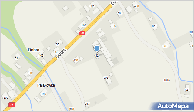 Dobra, Dobra, 32, mapa Dobra