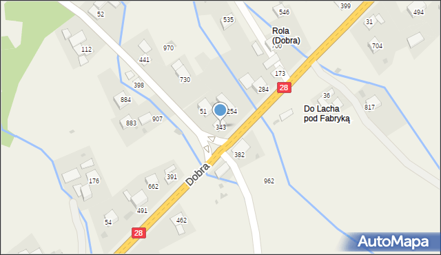 Dobra, Dobra, 343, mapa Dobra