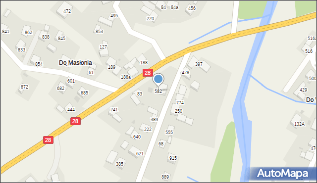 Dobra, Dobra, 582, mapa Dobra