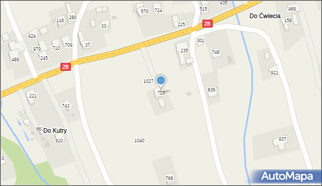 Dobra, Dobra, 729, mapa Dobra