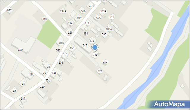 Dobra, Dobra, 734, mapa Dobra