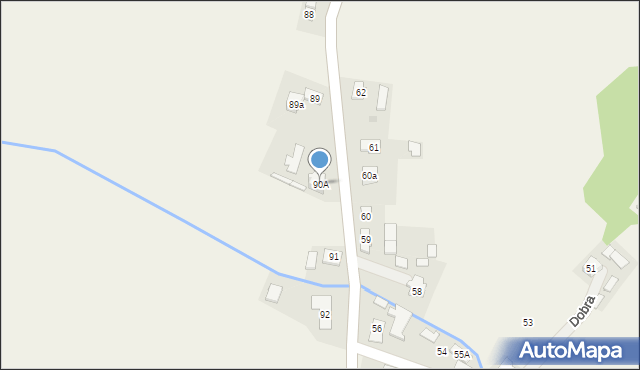 Dobra, Dobra, 90A, mapa Dobra