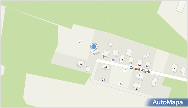 Dobra, Dolina Mgieł, 20, mapa Dobra