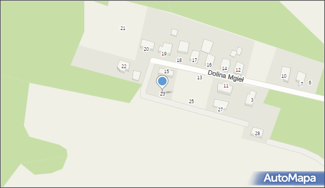 Dobra, Dolina Mgieł, 23, mapa Dobra