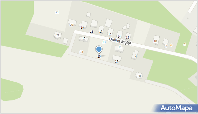 Dobra, Dolina Mgieł, 25, mapa Dobra