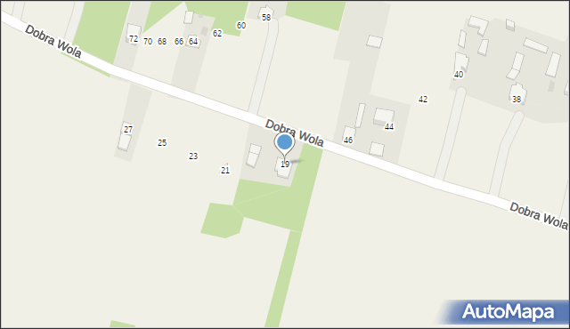 Dobra Wola, Dobra Wola, 19, mapa Dobra Wola