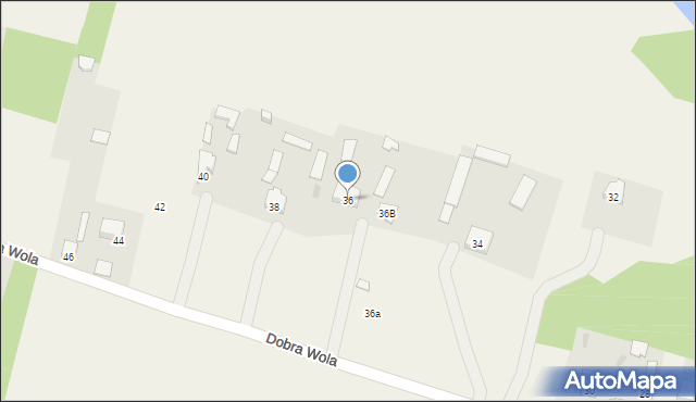 Dobra Wola, Dobra Wola, 36, mapa Dobra Wola