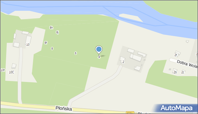 Dobra Wola, Dobra Wola, 4, mapa Dobra Wola