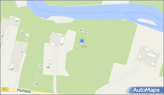 Dobra Wola, Dobra Wola, 8, mapa Dobra Wola